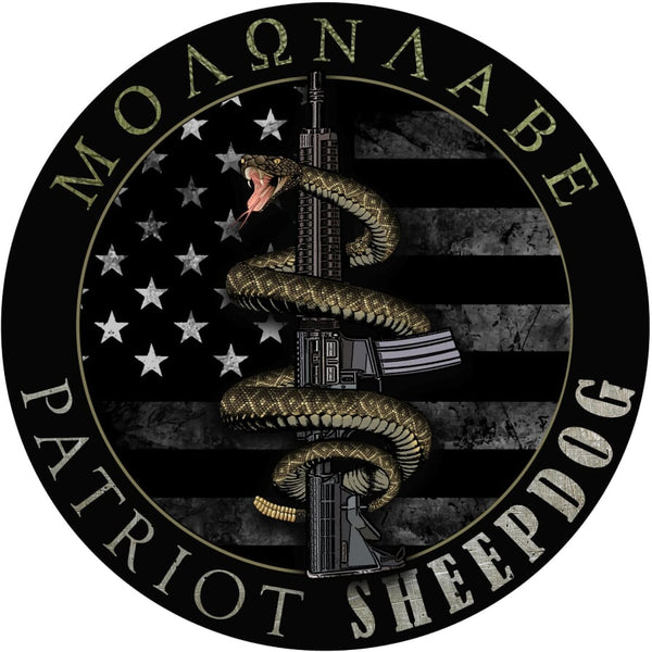 Molon Labe Patriot Sheepdog Decal