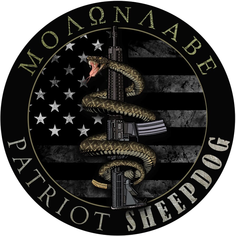Molon Labe Patriot Sheepdog Decal
